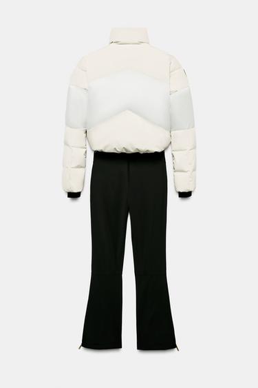 COMBINAISON REMBOURRÉE RÉSISTANTE À L'EAU COUPE-VENT TECHNOLOGIE RECCO® COLLECTION SKI - Écru de Zara - Image 9