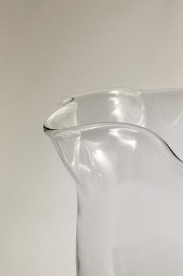 VASE EN VERRE ONDULÉ TRANSPARENT - Transparent de Zara - Image 3
