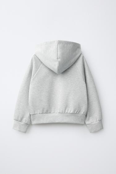 SOLID INTERLOCK HOODIE — Gray marl 2
