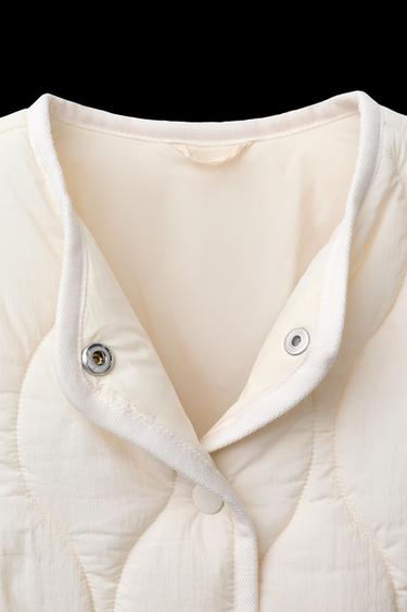 CAZADORA ACOLCHADA WATER REPELLENT - Crudo de Zara