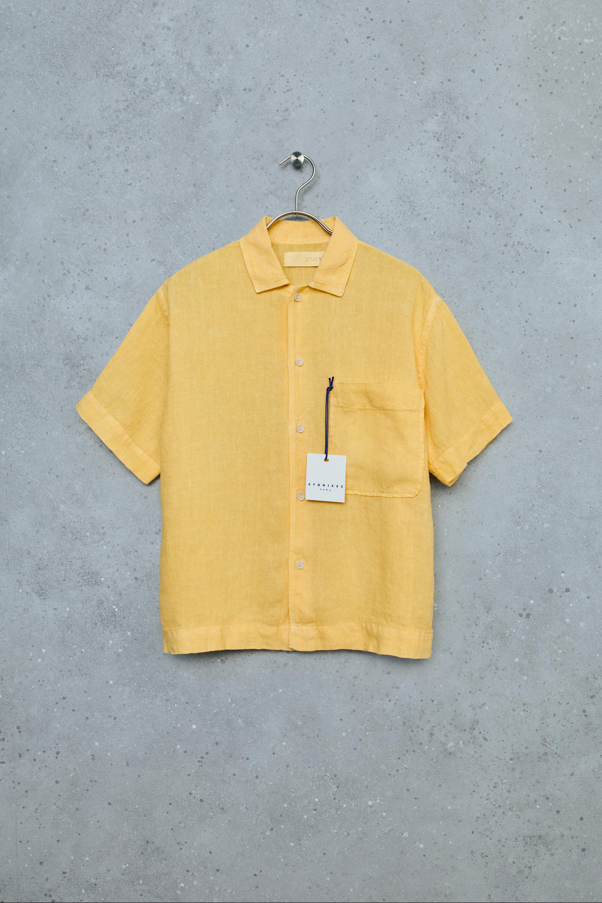 STORIESZ - 100%リネンシャツ - イエロー | ZARA Japan / 日本