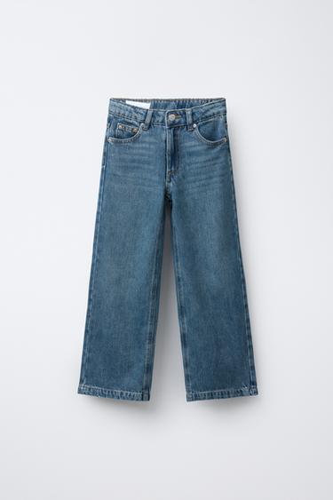JEAN WIDE LEG - Indigo de Zara