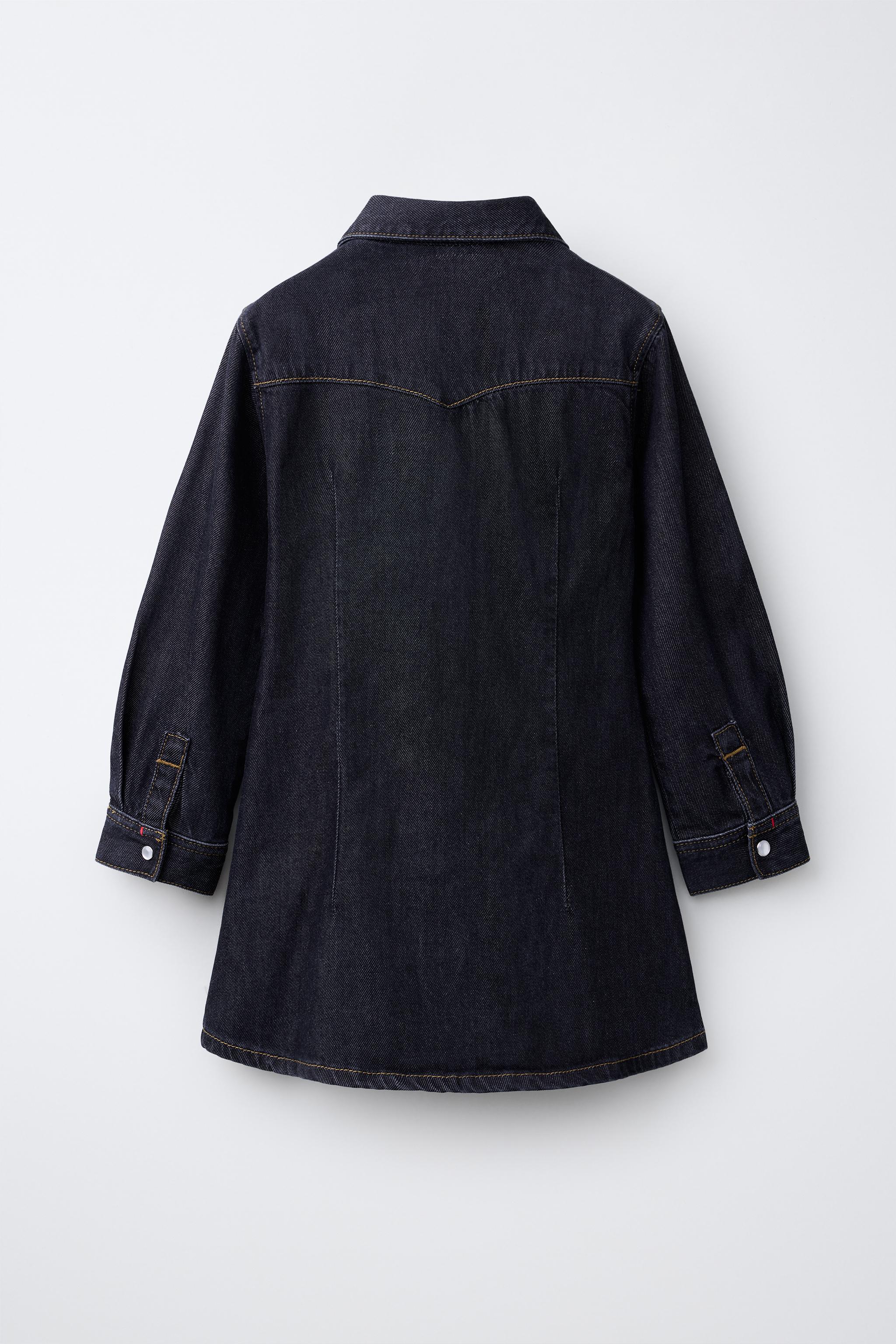 Детские платья Zara DENIM POCKET DRESS — фото 3