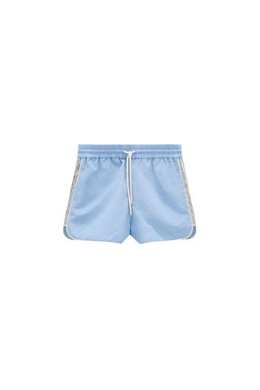ZIPPERED NYLON SHORTS