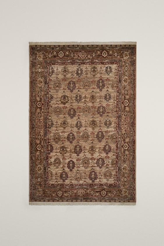 GEOMETRIC PRINT WOOL RUG - Multicoloured by Zara - Image 0