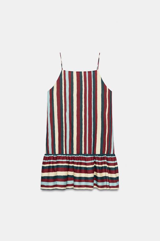 VESTIDO MINI RAYAS ZW COLLECTION - Multicolor de Zara - Imagen 0