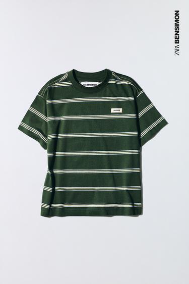 STRIPED T-SHIRT BENSIMON ® X ZARA - Green by Zara