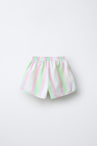 STRIPED WATER-REPELLENT BERMUDA SHORTS - Multicoloured by Zara - Image 1