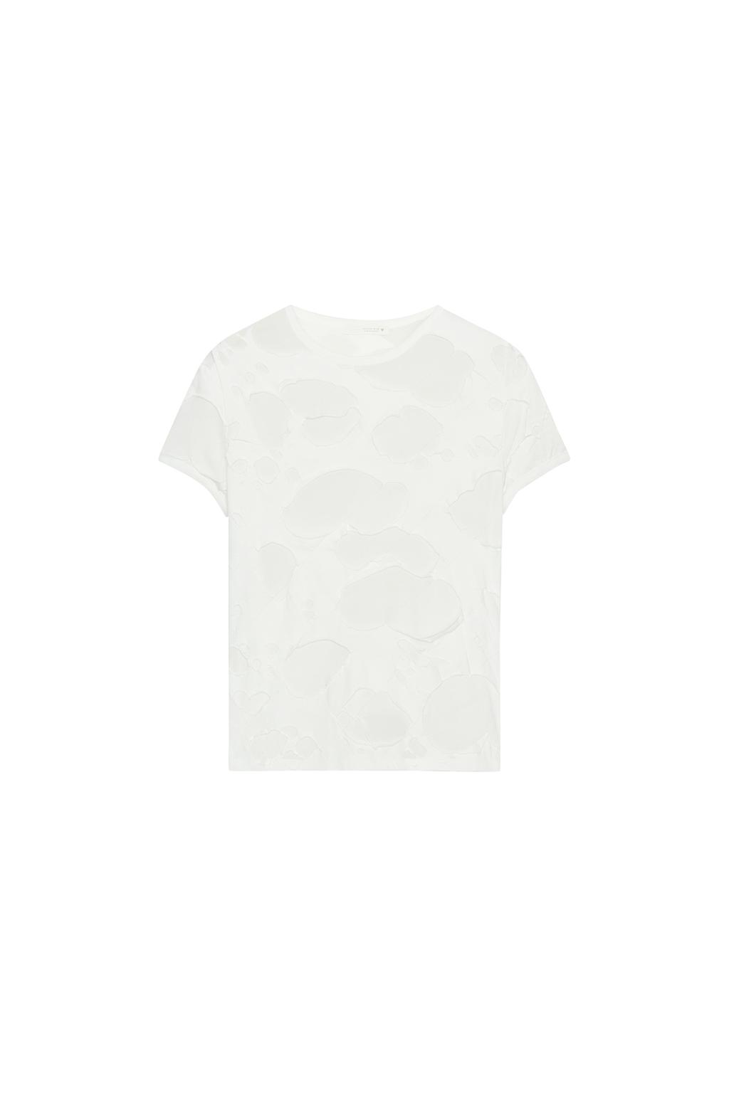 COMBINATION RIPPED T-SHIRT - image 3
