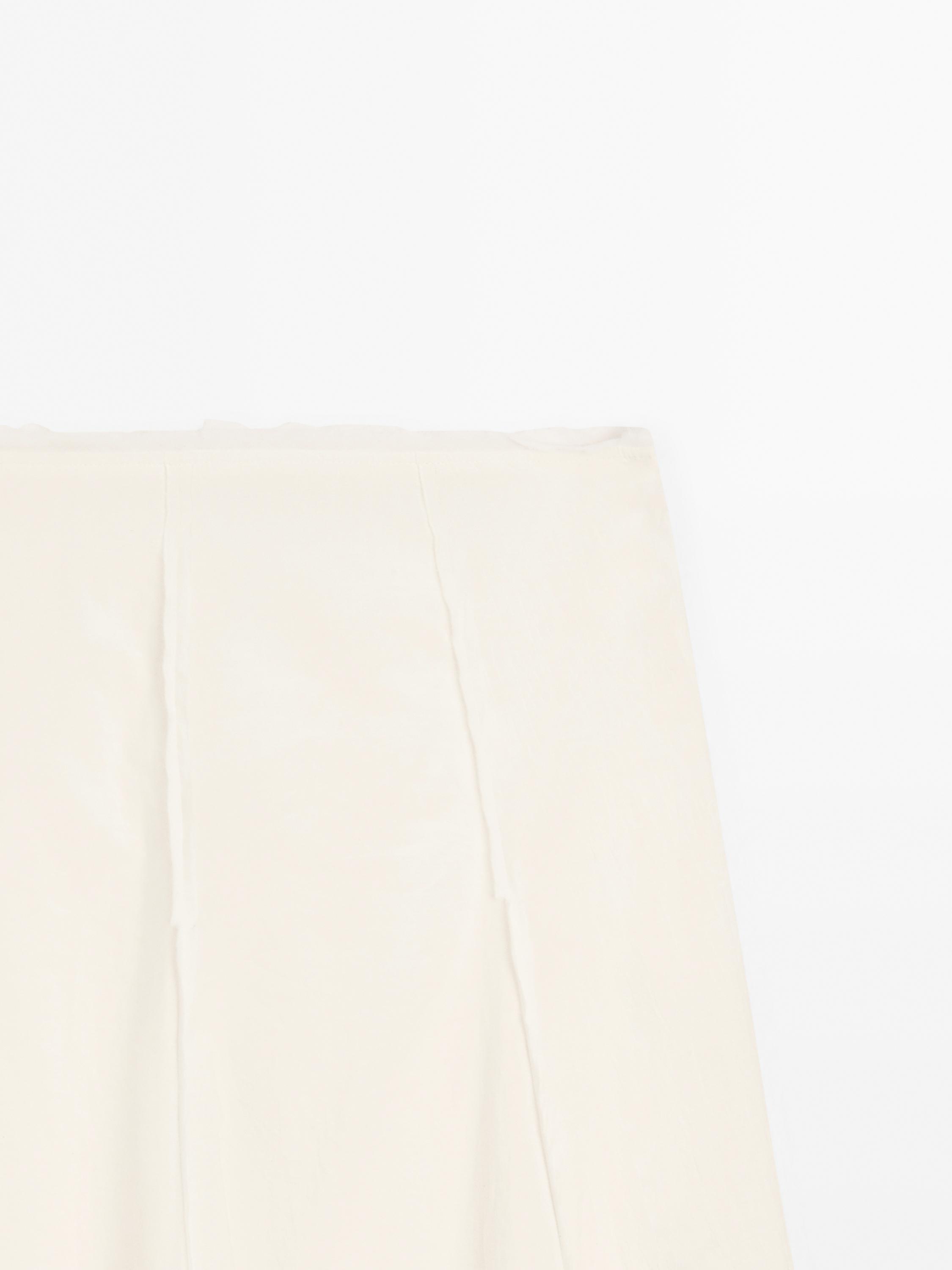 Jupe midi en coton mélangé avec coutures