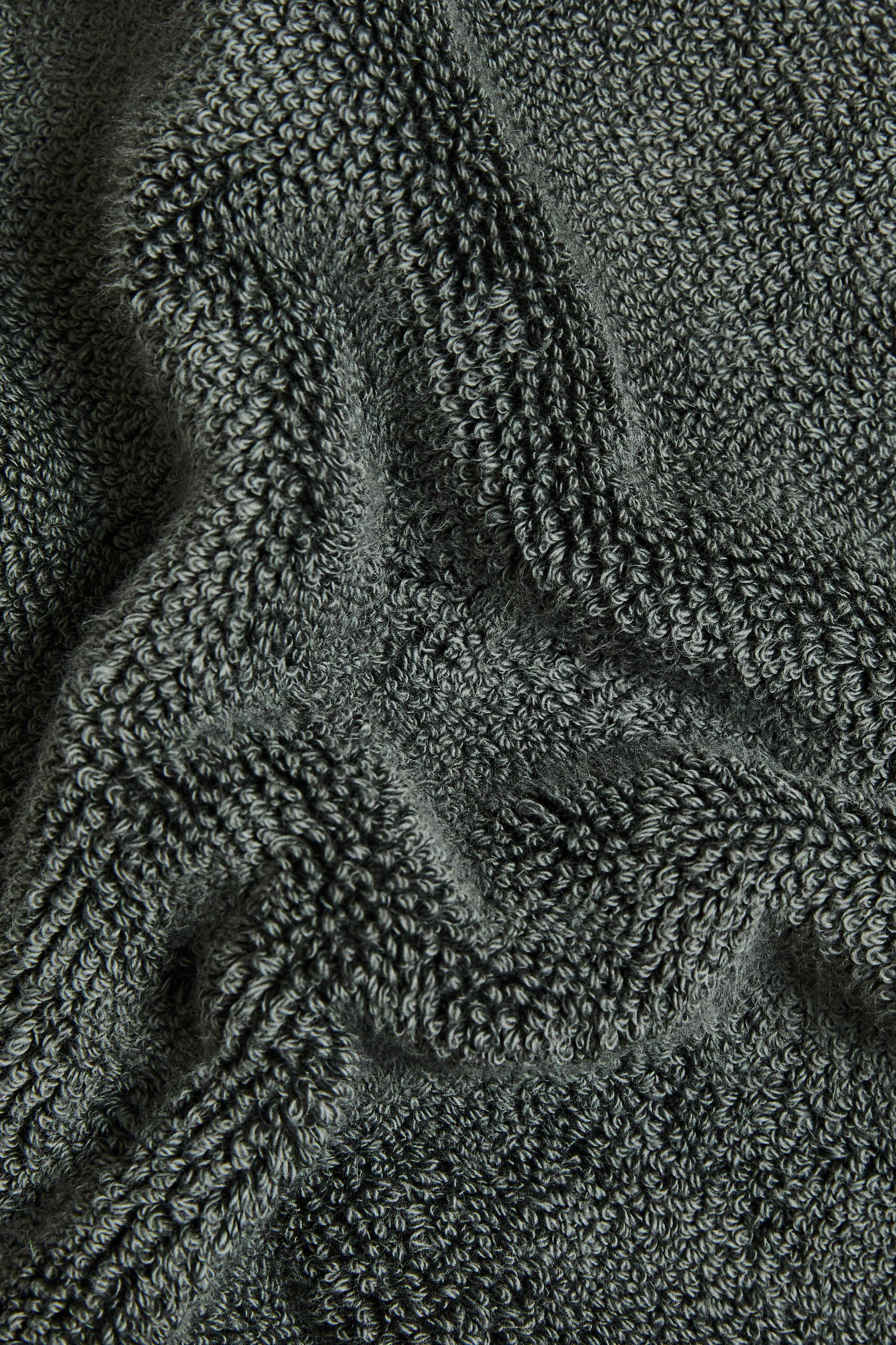 RICE STITCH COTTON BATH MAT