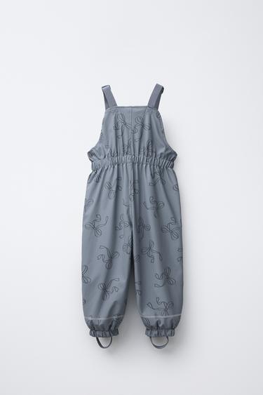 RUBBERISED WATER-RESISTANT PRINTED JUMPSUIT - Mid-blue by Zara - Image 1