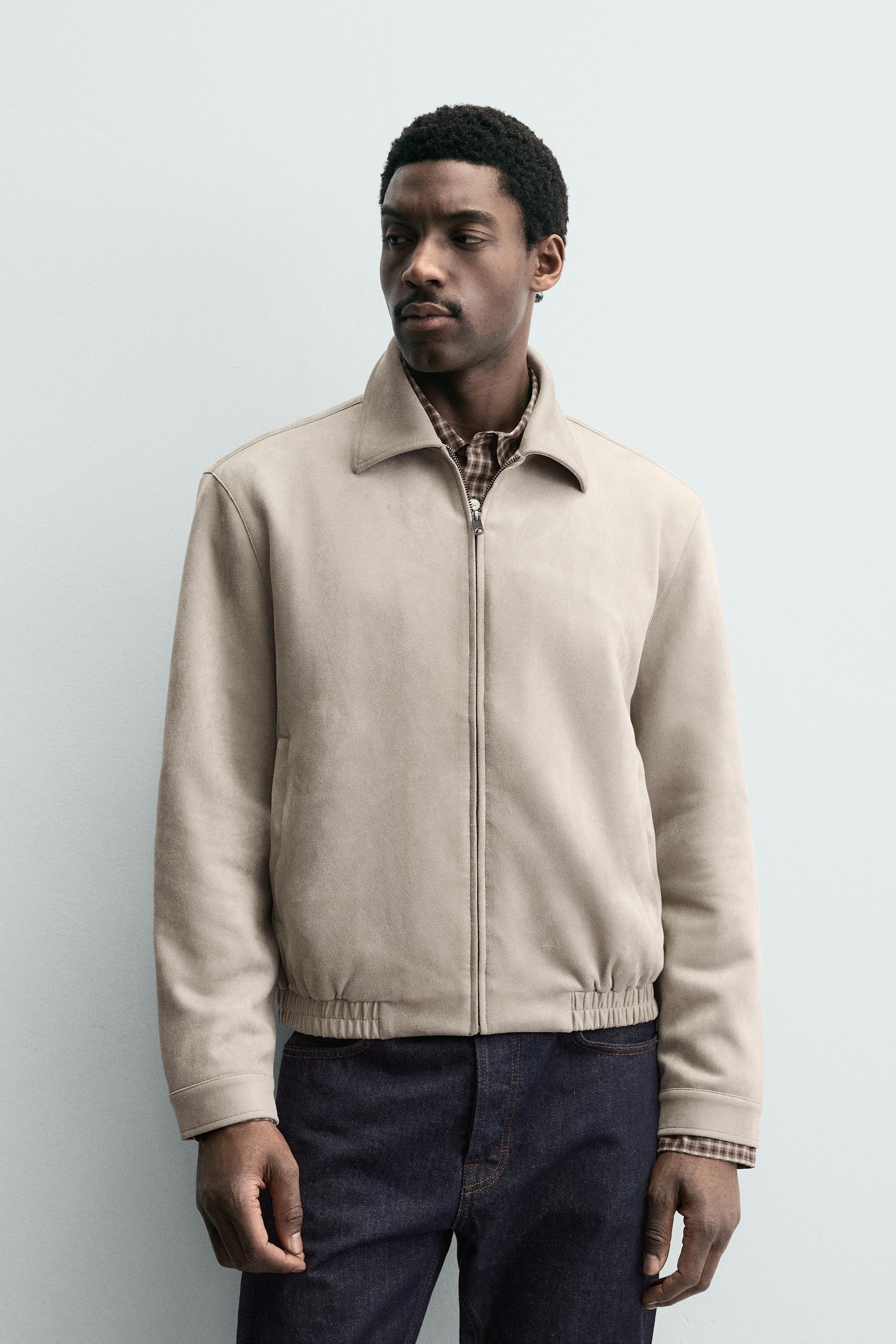 ZARA フェイクレザー フーデッド ジャケット Sサイズ フェイクレザー フーデッド ジャケット - ブラック | ZARA Japan / 日本