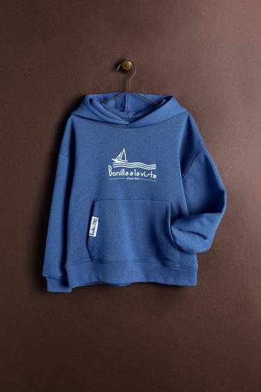 Zara BONILLA A LA VISTA ® X ZARA HOODIE - Blue