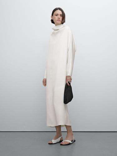 Zara Flowing tunic dress - Studio - Ecru - Image 0