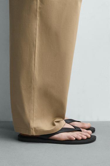 Zara 雙帶涼鞋 - 黑色 - 圖片 0