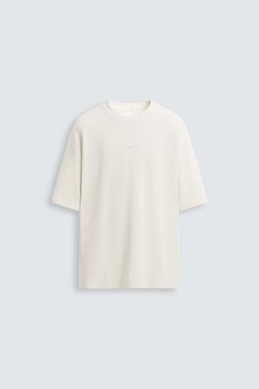 VERTICAL TEXTURE T-SHIRT - Ice by Zara