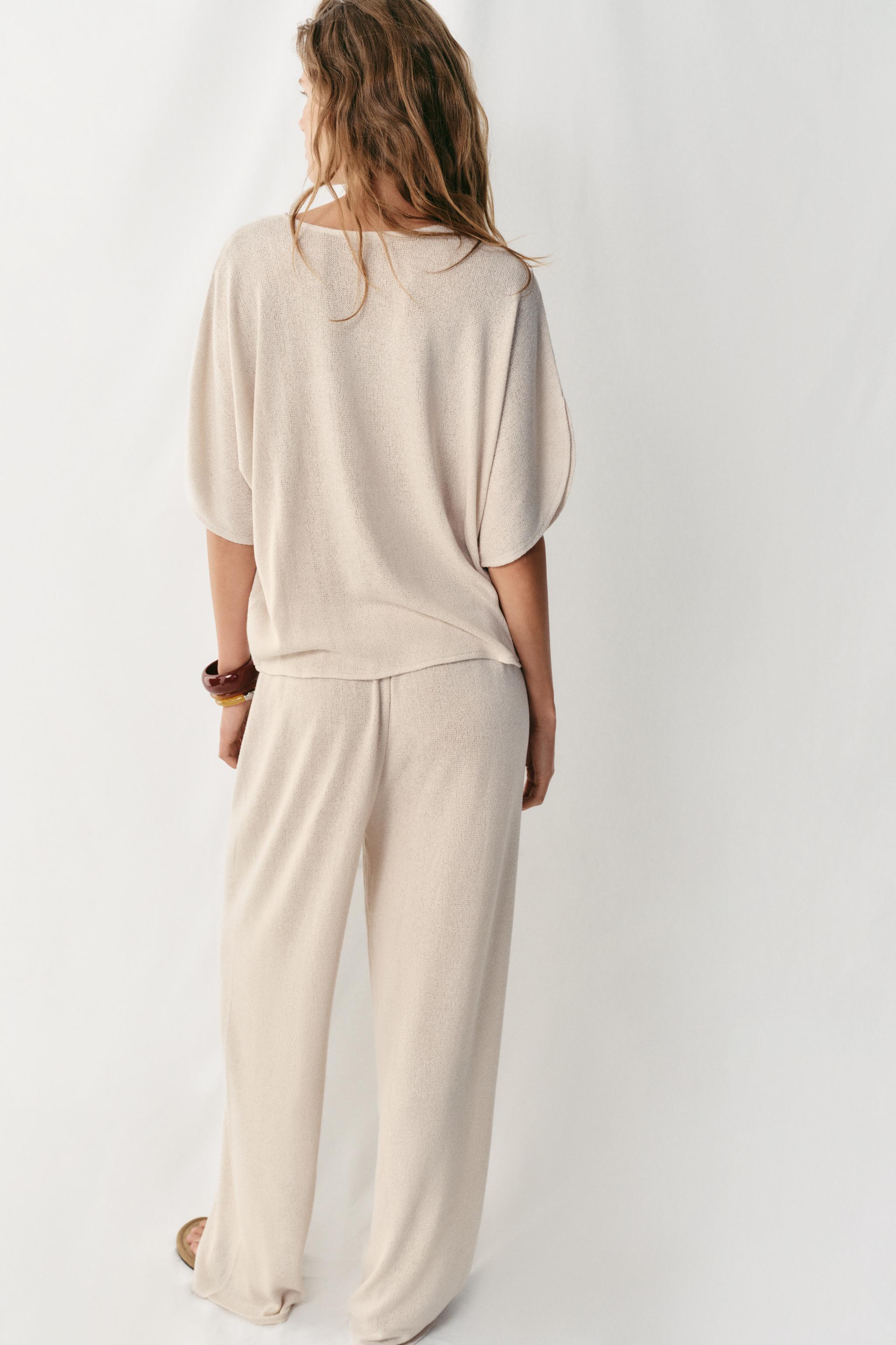 Женские топы Zara RUSTIC CAPE SLEEVE TOP — фото 3