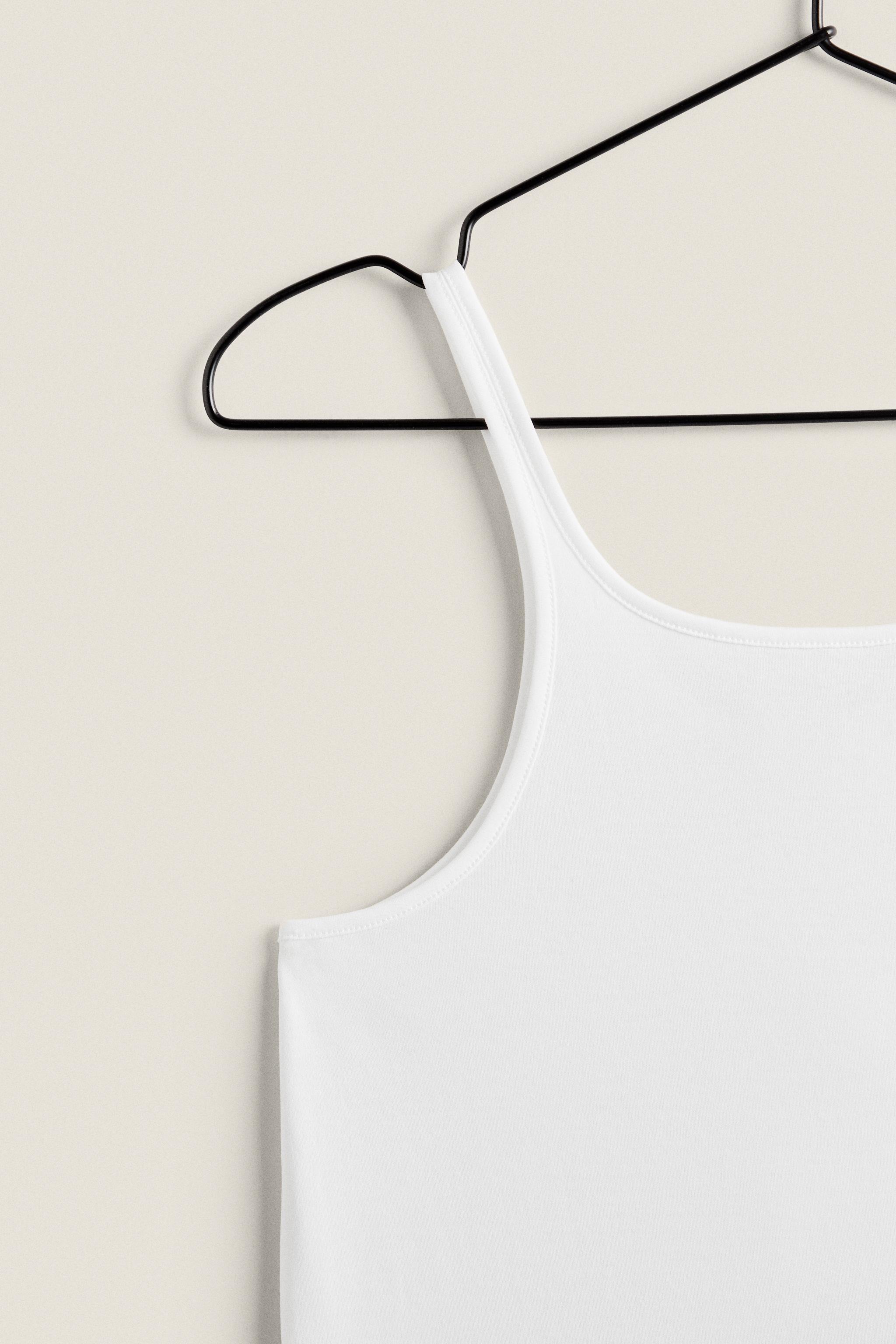 COTTON CAMISOLE TOP - White