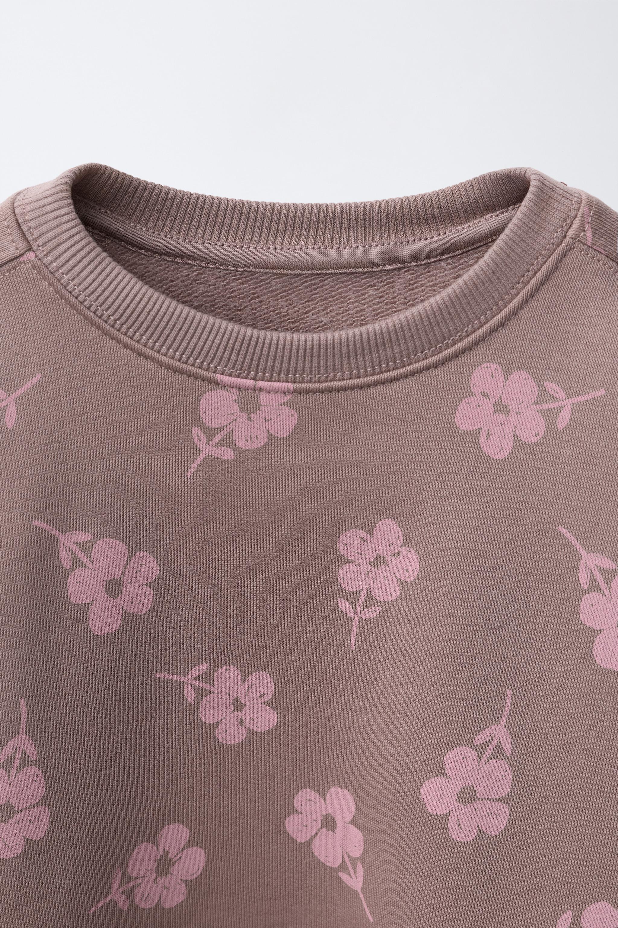ENSEMBLE SWEAT-SHIRT ET LEGGING À FLEURS