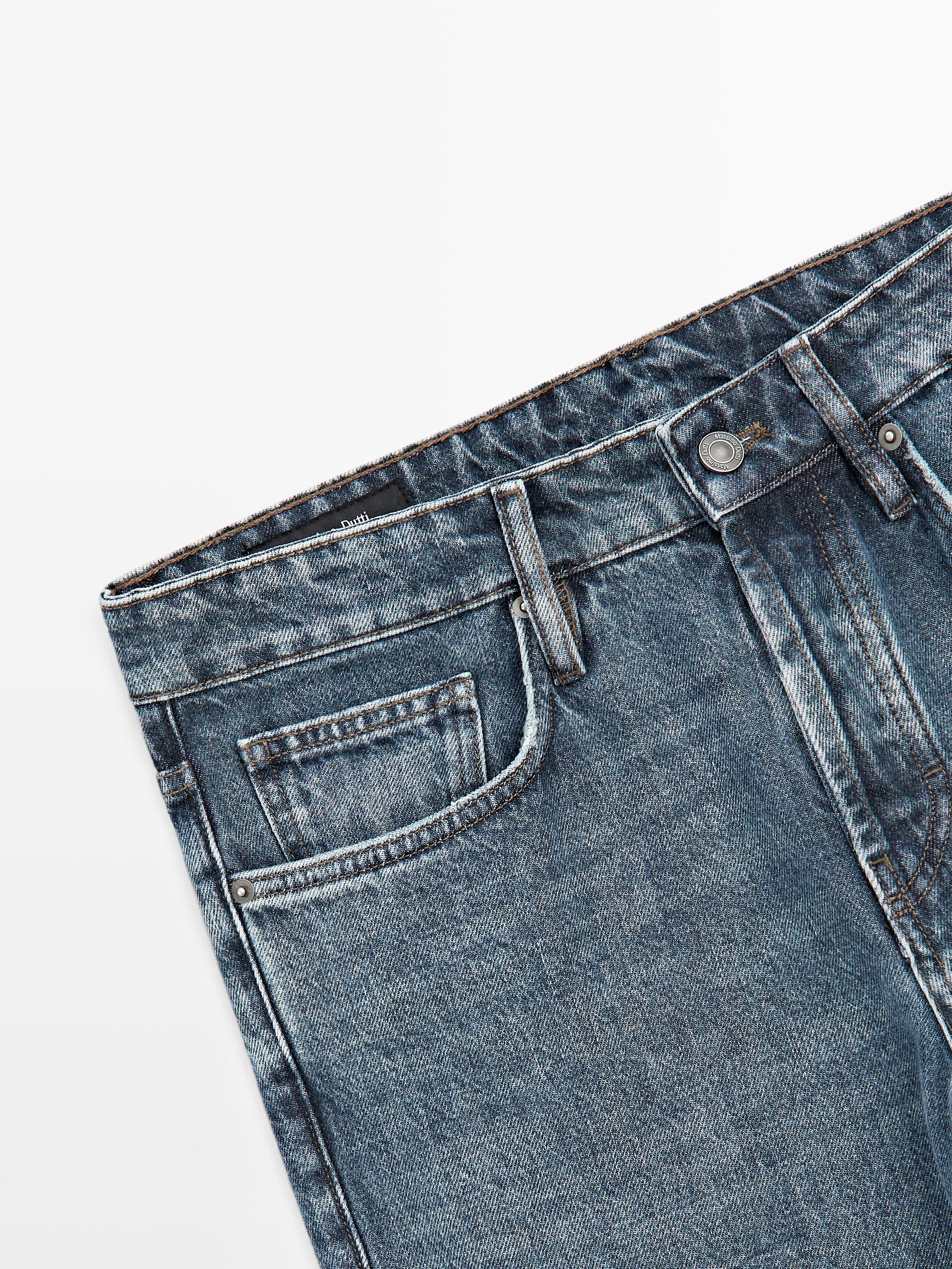 Cropped slim fit jeans