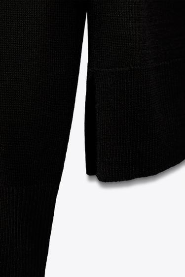 PULL EN MAILLE FINE - Noir de Zara - Image 6