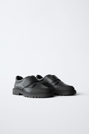 LEATHER SCHOOL SHOES - Black by Zara - Image 1