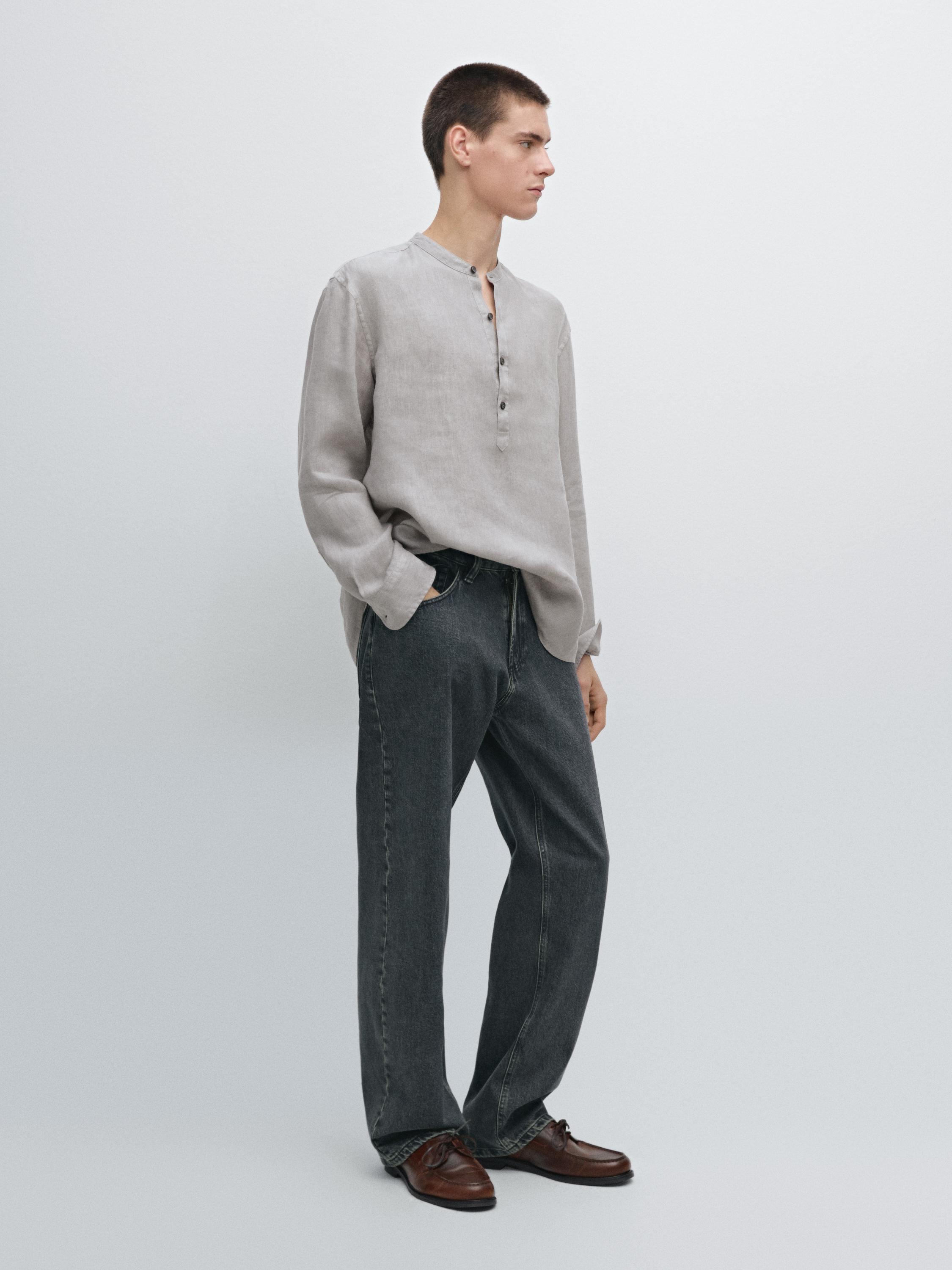 100% linen shirt