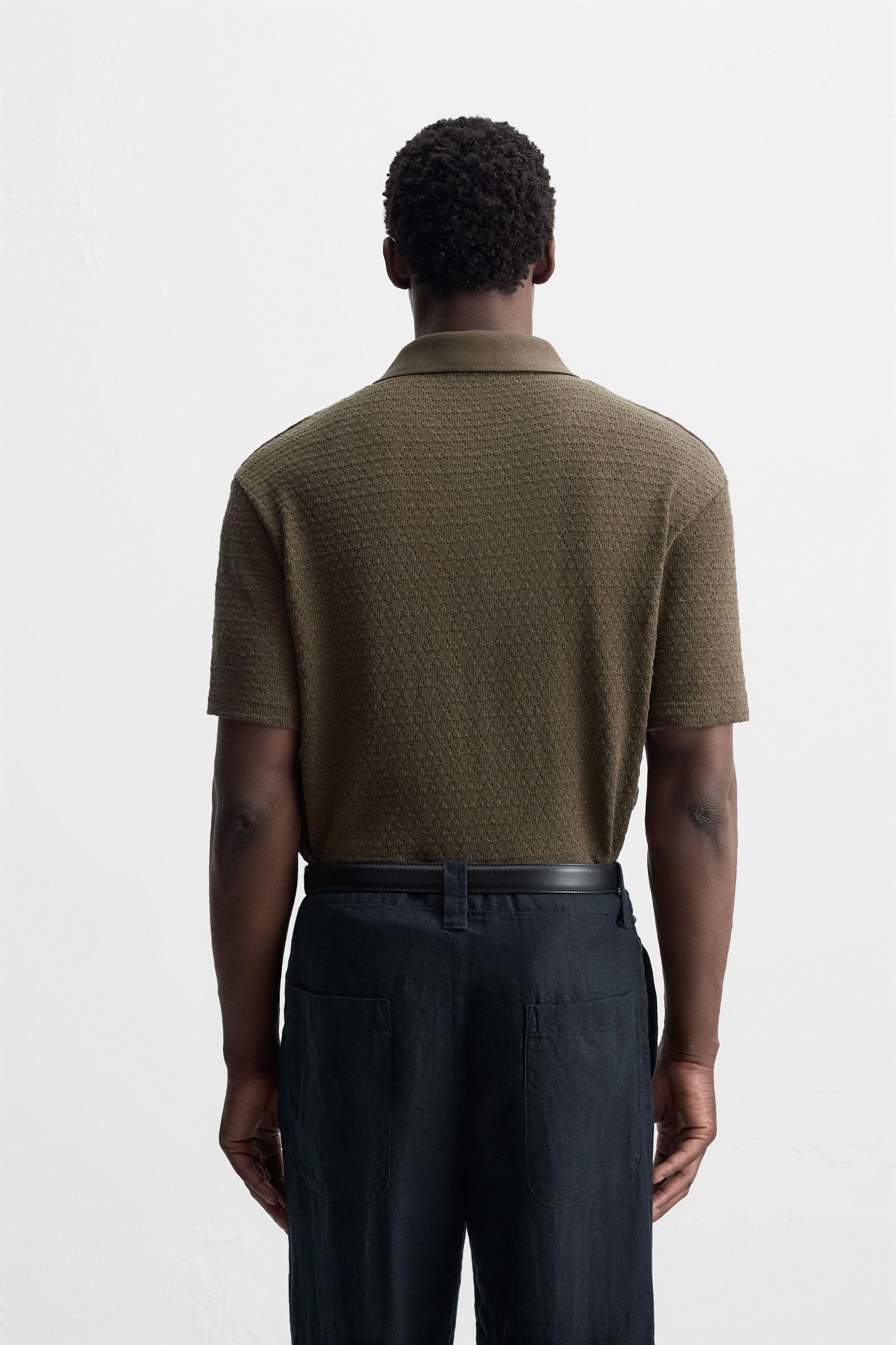 POLO JACQUARD GÉOMÉTRIQUE