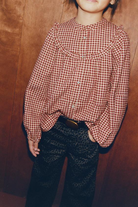 CHECKS PRINT SHIRT - Red by Zara - Image 0
