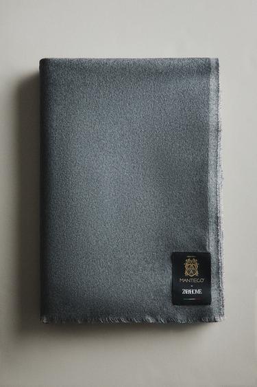 CASHMERE AND WOOL THROW - Grey by Zara - Image 5