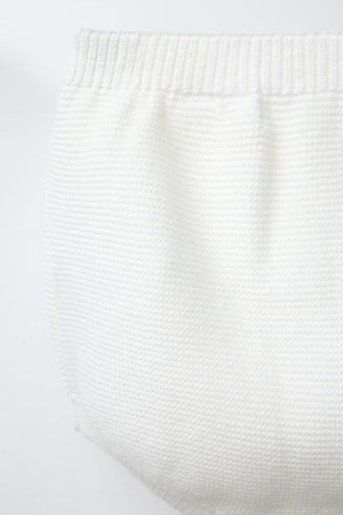 CULOTTE EN MAILLE - Écru clair de Zara - Image 3