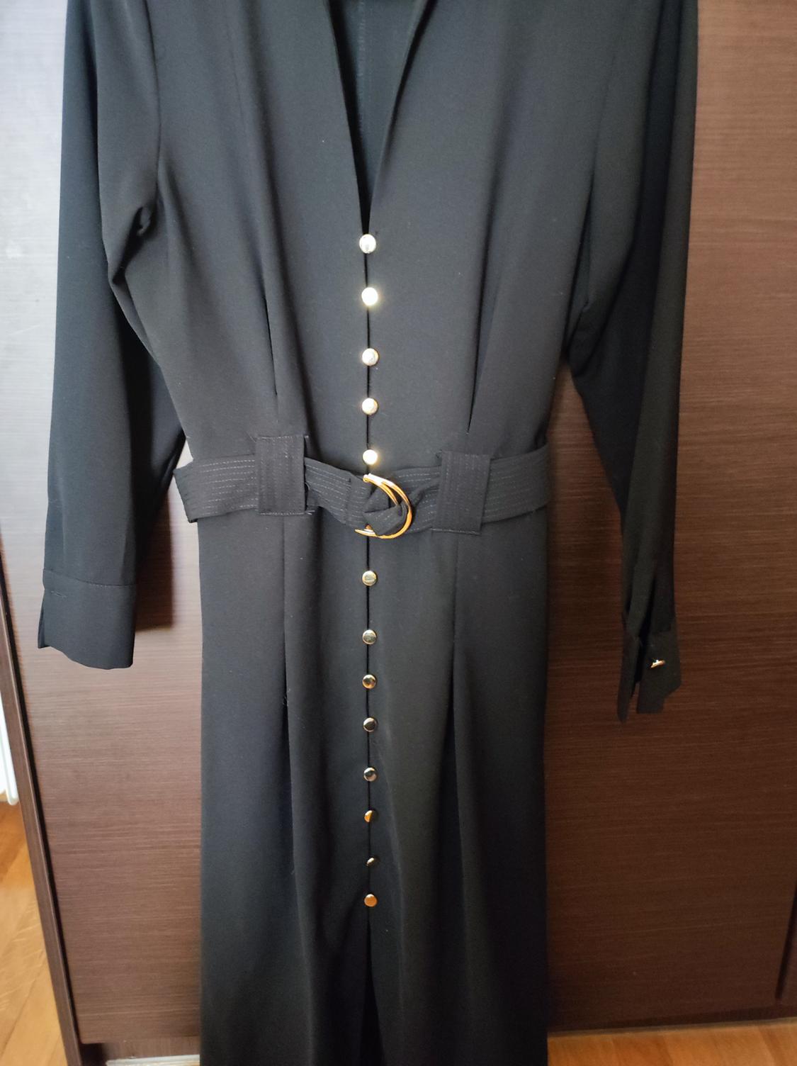 BELTED MIDI SHIRT DRESS - Image 2