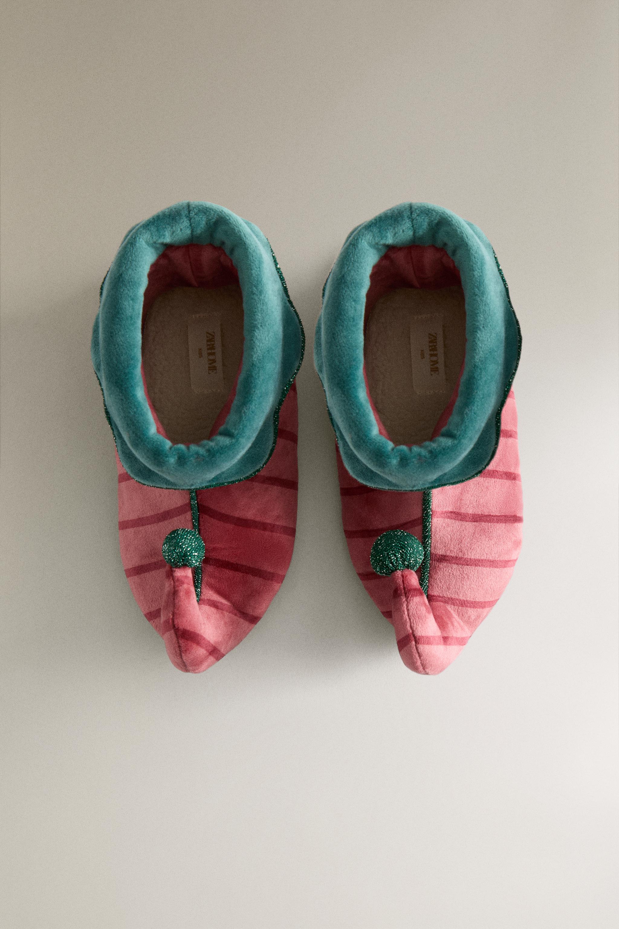 KIDS' CHRISTMAS ELF SLIPPERS