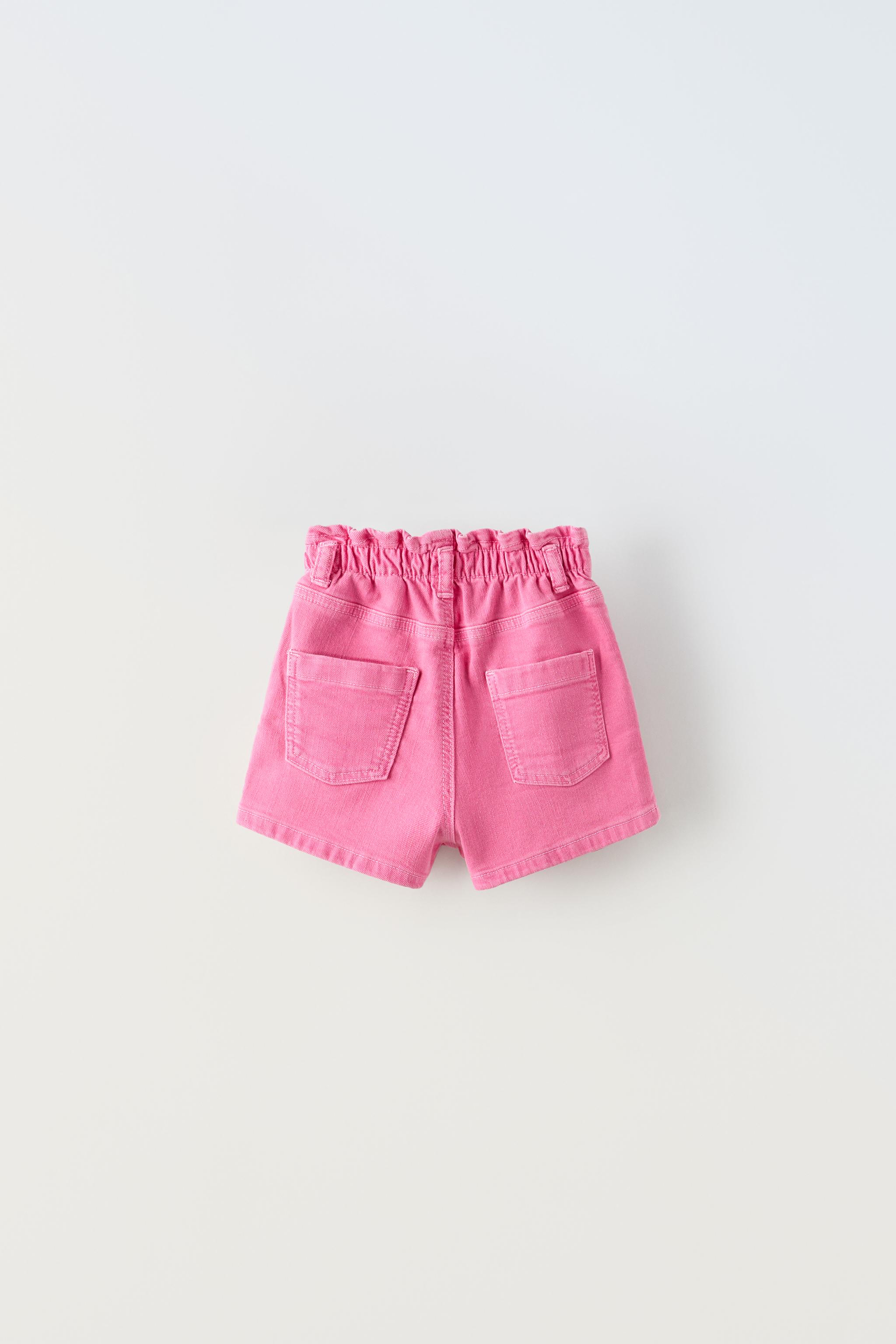 Green PaperBag Twill Shorts