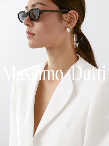 Zara 100% linen blazer with lapel detail - Ecru