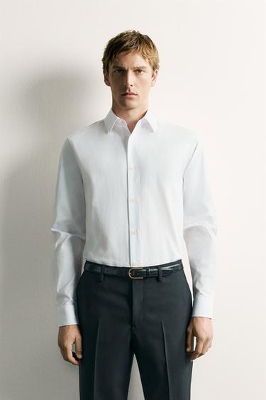 CAMISA REGULAR FIT - Blanco de Zara