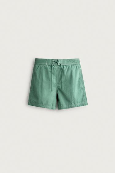 BAÑADOR MEDIO PESPUNTES CONTRASTE - Verde de Zara
