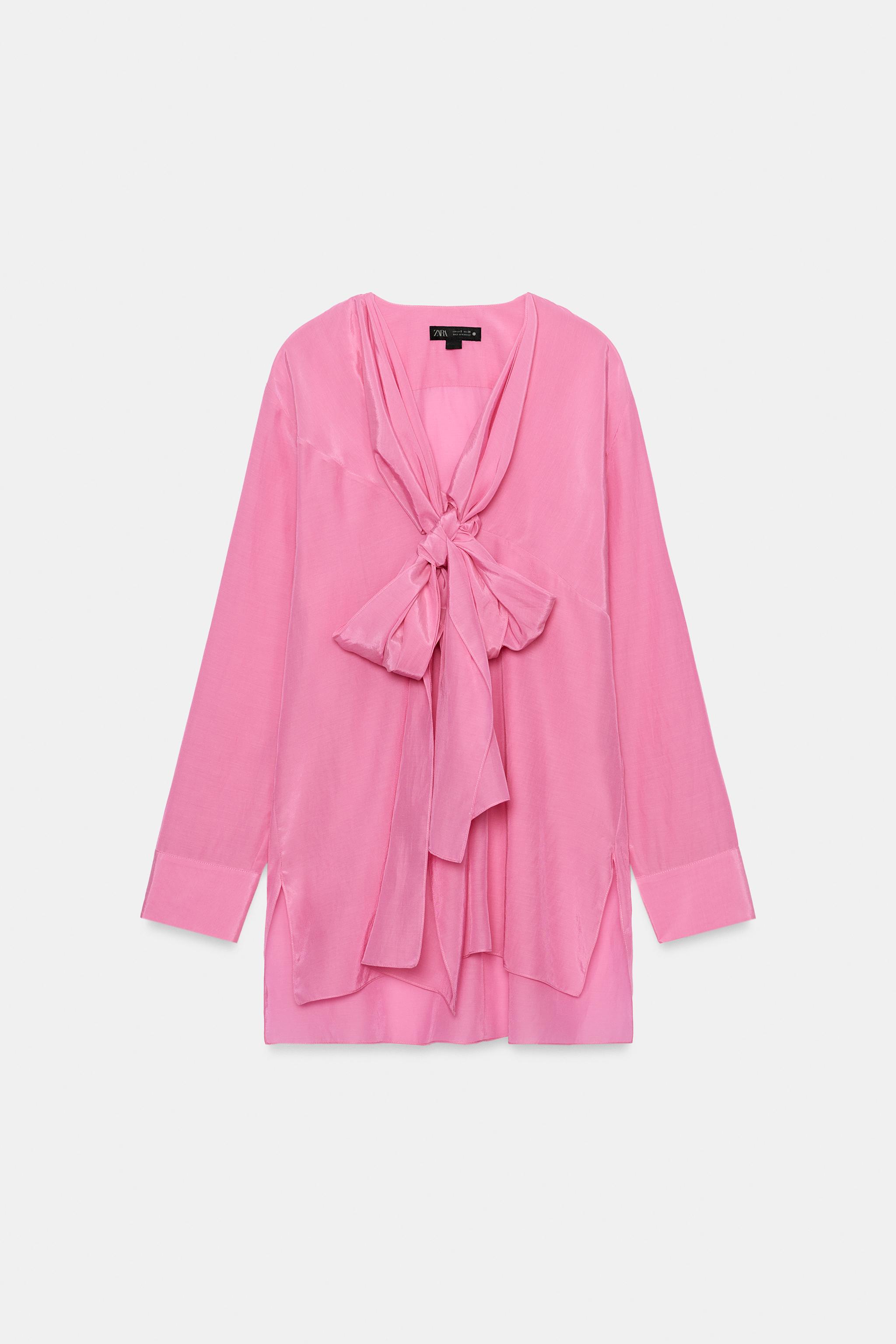 FLOWY BLOUSE WITH TIES ZW COLLECTION