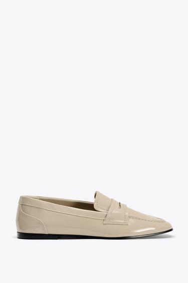 MOCASÍN ACHAROLADO - Blanco de Zara