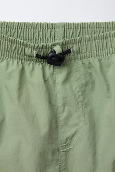 6-14 ANS/ SHORT DE BAIN UNI - Vert de Zara - Image 2