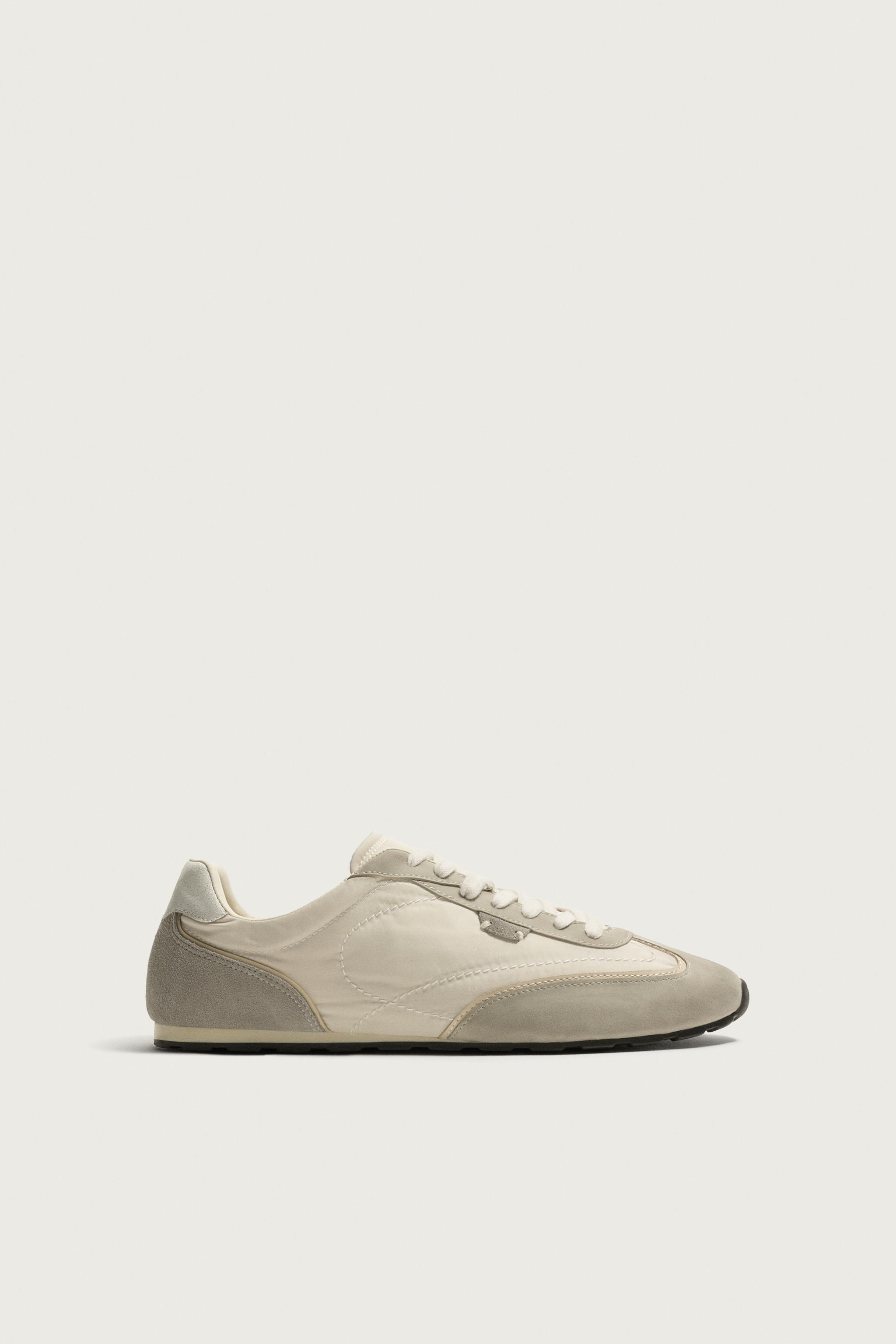 レトロスタイルスニーカー - ホワイト | ZARA Japan / 日本