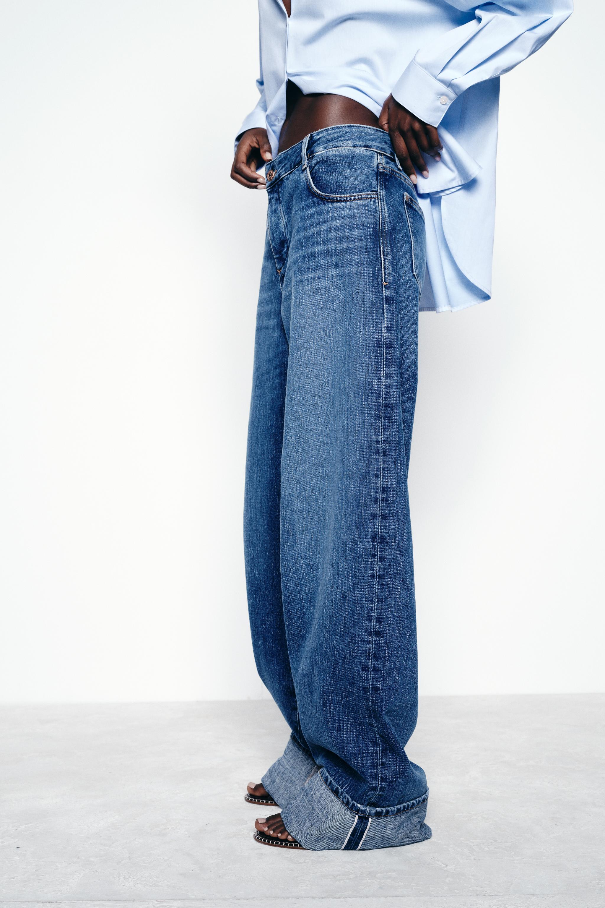 MID-RISE Z1975 WIDE LEG LOOSE SELVEDGE JEANS - Mid-blue MID-RISE Z1975 WIDE LEG LOOSE SELVEDGE JEANS - Mid-blue