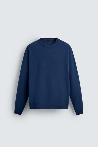 SOFT RELAXED FIT JUMPER - Bluish by Zara