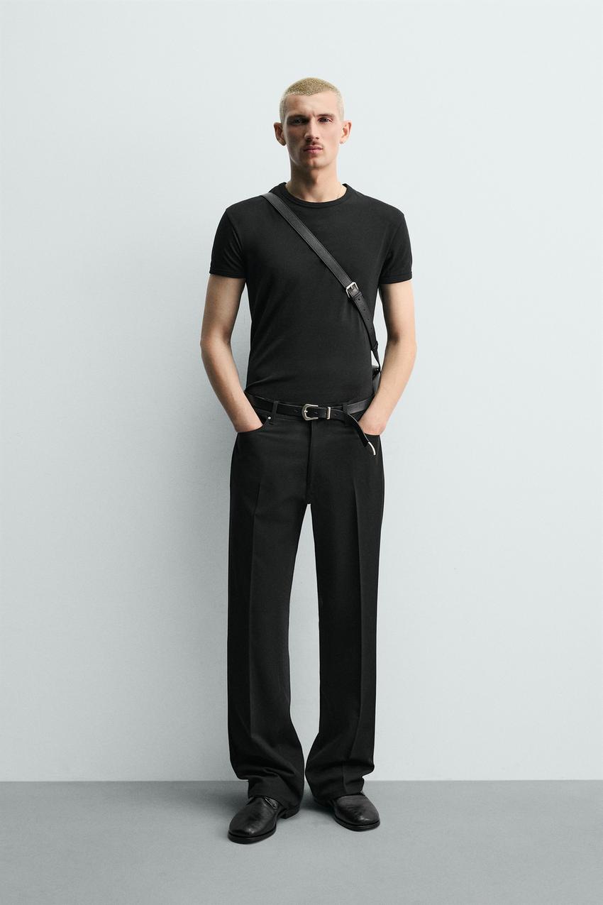 フレアフィットパンツ - ブラック | ZARA Japan / 日本