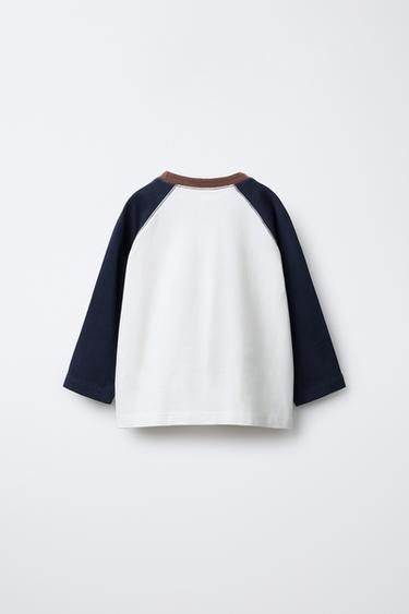 RAGLAN SLEEVE T-SHIRT - Navy blue by Zara - Image 1