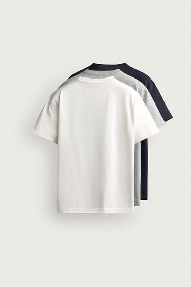 3-PACK MEDIUM WEIGHT BASIC T-SHIRTS /02 — various 2