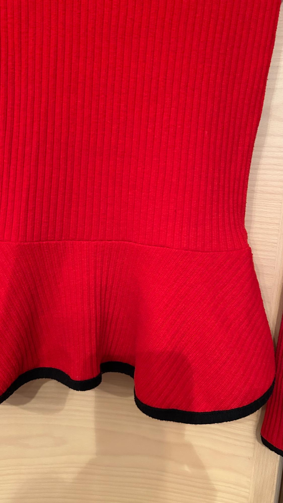 LONG SLEEVE RIBBED TOP - Image 3