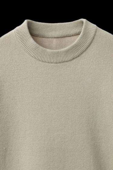 JERSEY PUNTO LISO - Khaki claro de Zara