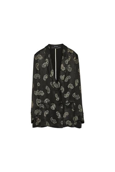 PAISLEY PRINT BLAZER